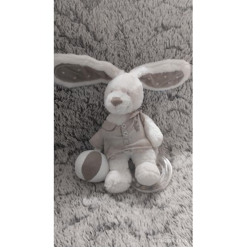 doudou hochet lapin ballon Pommette