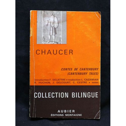 Contes De Canterbury Collection Bilingue Anglais Français Chaucier Editions Montaigne