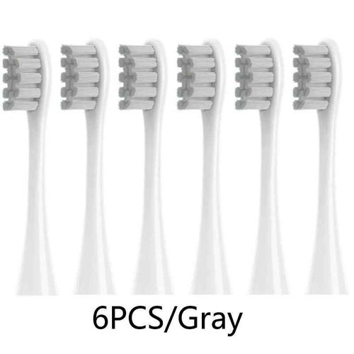 Têtes de brosse de rechange pour brosse à dents électrique Oclean X PRO/Z1/F1/One/Air 2/SE,4 pièces,souple DuPont,scellée sous vide,emballée - Type 6Gray
