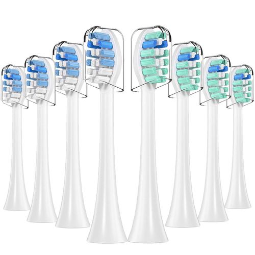 Têtes de rechange pour brosse à dents,4 à 16 pièces,compatibles avec les têtes de rechange PH,tête de brosse électrique pour 4100 5100 6100 9023 - Type 4 Green 4Blue #B