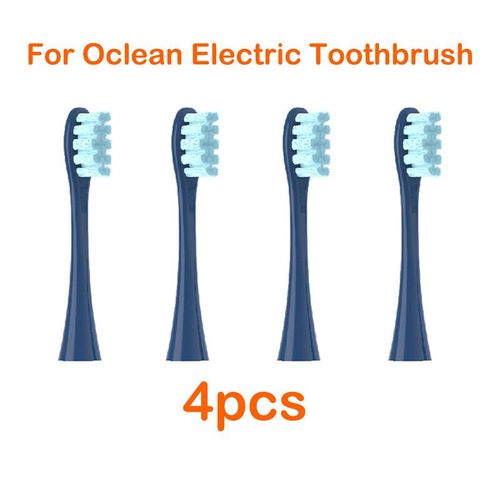 Têtes de brosse de rechange pour brosse à dents électrique Oclean X PRO/Z1/F1/One/Air 2/SE Soft DuPont,emballées sous vide,4 à 16 pièces - Type 4 Dark Blue