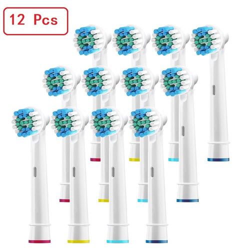 Tête de brosse de rechange professionnelle,pour brosse à dents électrique Oral B,buses à poils souples Dupont,soins buccaux,4/8/12/16 pièces - Type 12 Pcs