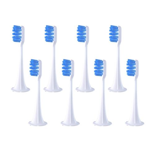 Têtes de brosse de rechange pour XIAOMI MIJIA T300/500,brosse à dents électrique sonique,aspirateur DuPont,buses adaptées à poils souples,6/8 pièces - Type 8pcs Dark Blue #B