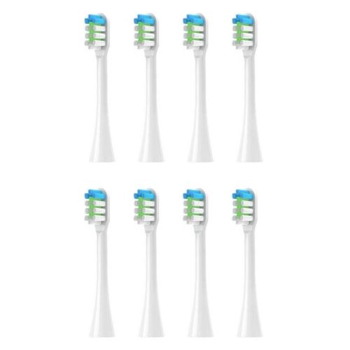 Têtes de brosse à dents de rechange pour brosse à dents électrique sonique nandme nx8000,tête de brosse à dents à poils souples DuPont,4/8/16 pièces - Type 8pcs WHITE