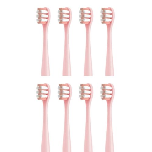 Tête de brosse à dents de rechange pour brosse à dents électrique sonique Nandme NX7000,tête de brosse à dents à poils souples DuPont,4/8/16 pièces - Type 8PINK Clean Type