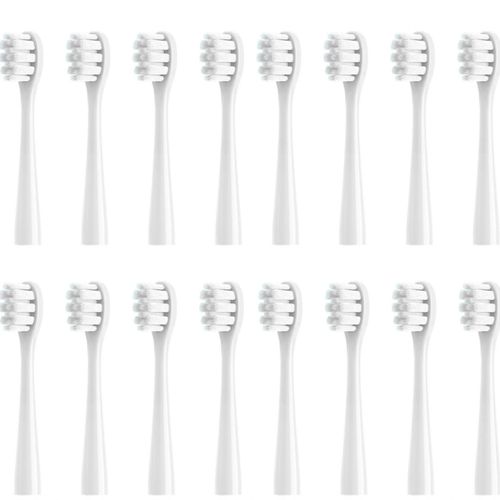 Tête de brosse à dents de rechange pour brosse à dents électrique sonique Nandme NX7000,tête de brosse à dents à poils souples DuPont,4/8/16 pièces - Type 16WHITE Sensitive
