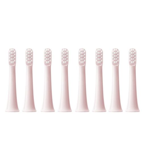 Têtes de brosse de rechange pour XIAOMI MIJIA T100,8 pièces,brosse à dents électrique sonique,aspirateur DuPont,buses adaptées à poils souples - Type 8Pink