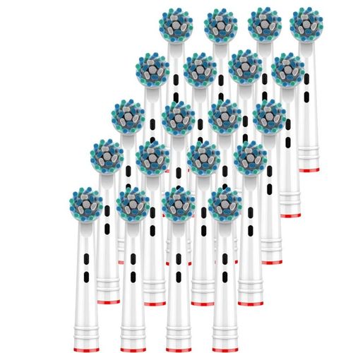 Têtes de brosse à dents de rechange multi-angles,Type de nettoyage en profondeur,poils souples,compatibles avec Oral b,EB50-P - Type 50-P 20PCS
