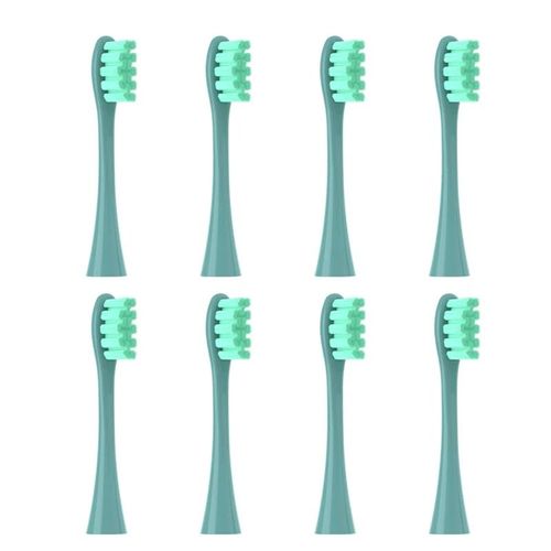 Têtes De Brosse De Rechange Pour Oclean X/X Pro/Z1/F1/One/Air 2/Se/Flow Dupont,Buses À Poils Souples Et Adaptées,8 Pièces - Type 8pcs Green