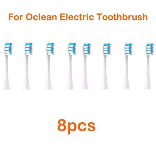 Têtes de brosse à dents électrique pour Oclean X/X PRO/Z1/F1/One/Air 2/SE Sonic,poils souples pour aspirateur,8/12 pièces - Type 8pcs blue