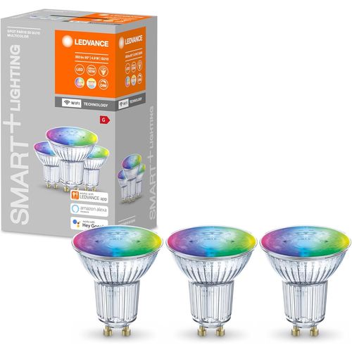 Lampe À Réflecteur Led Intelligente Avec Technologie Wifi, Base Gu10, Couleur De La Lumière Variable (2700-6500k), Couleurs Rvb Variables, Dimmable, Remplacement 32w, Smart+ Spot R[Den5285925]