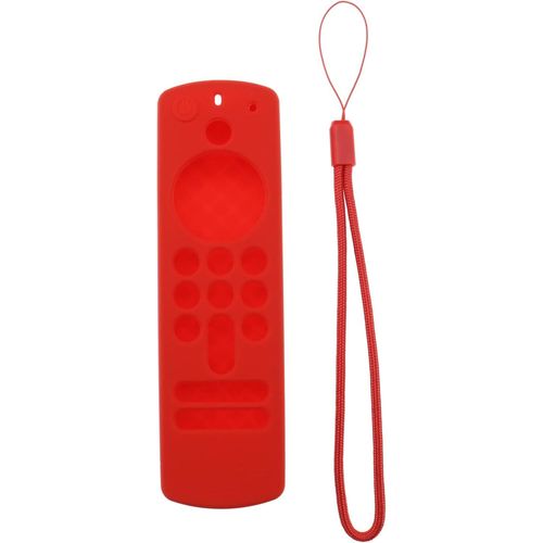 Étui De Protection Pour Télécommande Avec agonne Compatible Avec Alexa Voice Remote 2021 (3E Génération) / Fire Tv Stick 4K 2021 Étui En Silicone, Rouge[NOU630759]