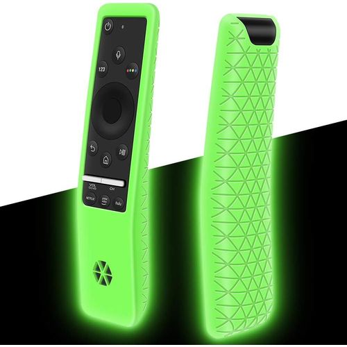 Étui De Protection Pour Telecommande Samsung Bn59 Series, Antidérapant Antichoc Housse Coque En Silicone Pour Télécommande Tv Samsung (Glow Green)[NOU630652]