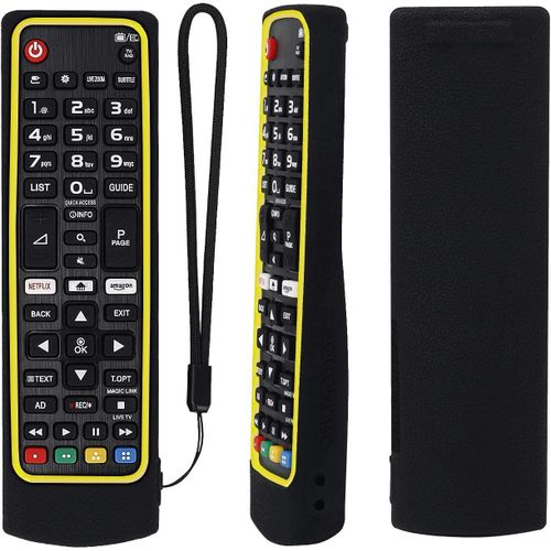 Étui De Protection En Silicone Pour Lg Smart Tv Télécommande, Akb75675301 Akb75675304 Akb74915305, Housse Coque Pour Pour Lg Télécommande, Antidérapage, Antisismique, Lavable (Noir[NOU630564]
