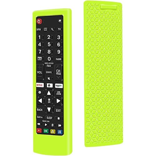 Étui De Protection En Silicone Pour Lg Télécommande Akb75095308 Akb74915324 Akb73715601, Antidérapant Housse Coque Compatible Avec Lg Tv Remote (Jaune)[NOU630247]
