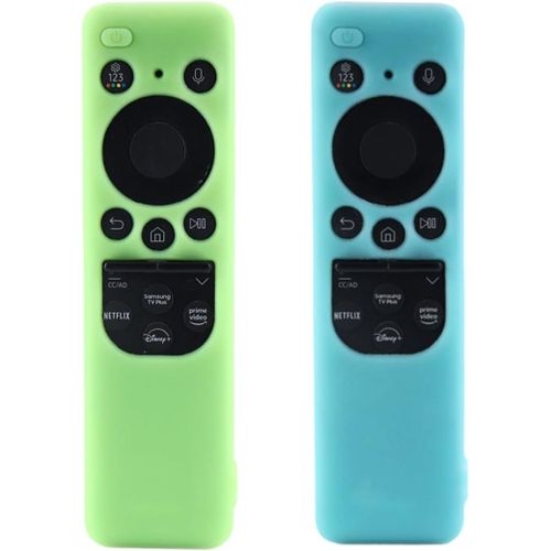 2 Pièces Protege Telecommande Coque Pour Samsung Télécommande Compatible Avec Bn59-01432A Bn59-01432J Smart Tv Cellule Solaire Télécommande Antichoc Silicone Housse De Protection¿V[NOU631165]