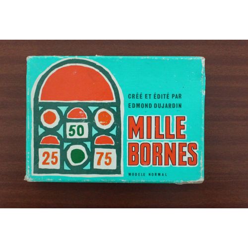 Jeu Mille Bornes Modèle Normal Edmond Dujardin Vintage (Début Années 1970)
