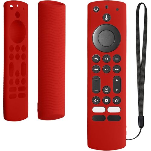 Étui Compatible Avec Toshiba And Insignia Ns-R na-21, Ct-Rc1Us-21, Ct95018 / Fire Tv Coque - Coque Télécommande Tv En Silicone - Rouge[NOU631174]