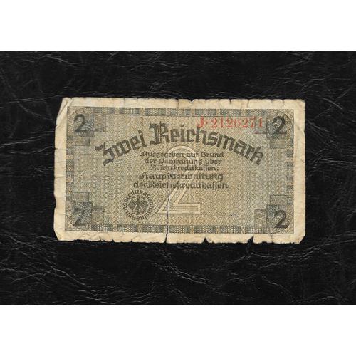 Ww2 Allemagne/Pays Occupés Billet Monétaire Allemand " 2 Reichsmark " 1940-1945