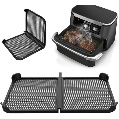 Grille Anti Projection Air Fryer Ninja AF500EU,Anti Eclaboussure pour Air Fryer Ninja Foodi Flex 10,4 L AF500EU,Pliable Silicone Air Fryer Accessoires,Protections Anti-éclaboussures Améliorée