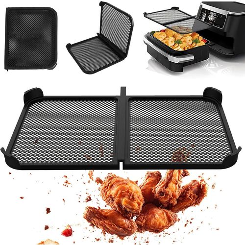 Grille Anti Projection pour Air Fryer Ninja AF500EU 10.4L,2 pièces Silicone Protections Anti Eclaboussure Accessoires pour Ninja Foodi,Prévient Eclaboussures Graisse (C)