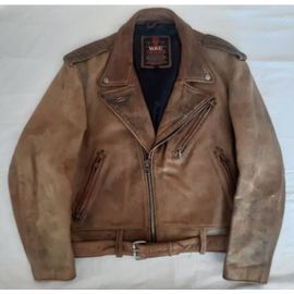 Blouson D'occasion En Cuir "Épais" Chevignon - Année 90.