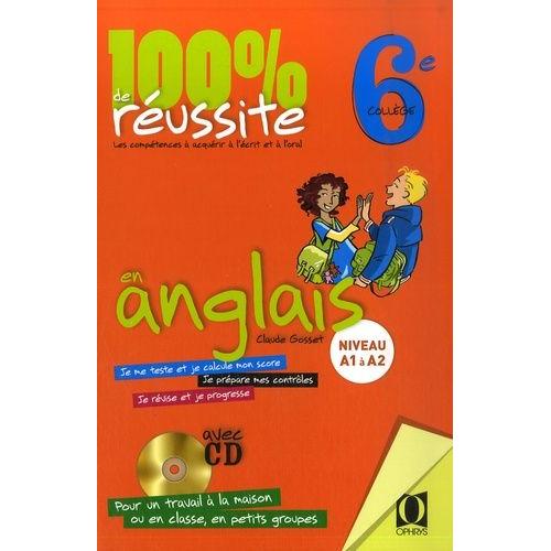 100% De Réussite En Anglais 6e - (1 Cd Audio)