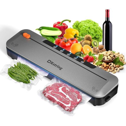 5 En 1 Machine Sous Vide Alimentaire Pour Aliments Secs Et Humides Avec 15 Sacs À Sceller, 75 Kpa Sous Videuse Alimentaire Avec Dispositif De Coupe[GAU642192]