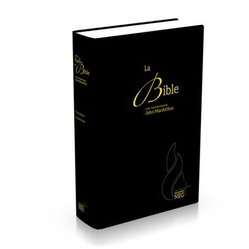 Bible D'étude Macarthur, Modèle Rigide Noir