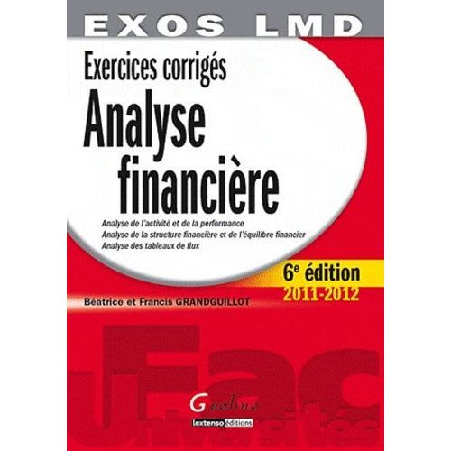 Analyse Financière - Exercices Corrigés