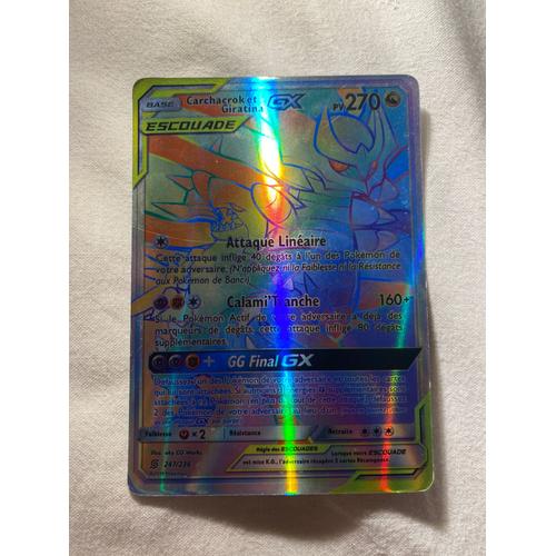 Carchacrok Et Giratina Gx Arc-En-Ciel Holographique 2019