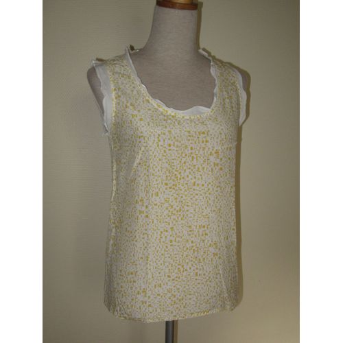 Quiet Top Blouse Sans Manches Jaune T 38