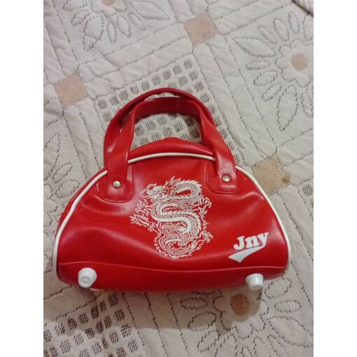 Sac De Sport Vintage HEAD Sainte Lucie - 35L Toile Années 90 - Rouge/marron - Occasion Rétro