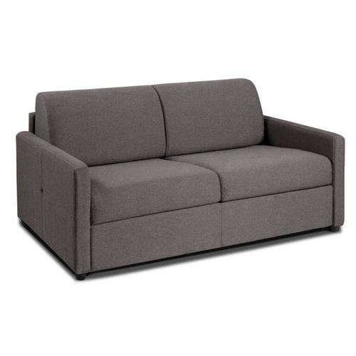 Canapé Convertible Marseille Matelas 15cm Système Express Sommier Lattes 160cm Renatonisi Tissu Microfibre Taupe