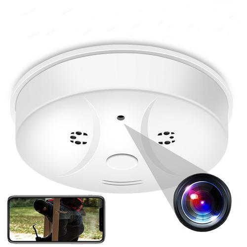 Détecteur de Fumée Caméra Espion FHD 1080P LED IR Vidéo Cachée Mouvement WiFi YONIS