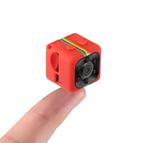 Mini Caméra HD Sport Sans Fil Détection Mouvement Infrarouge Carte Tf Rouge + SD 8Go YONIS