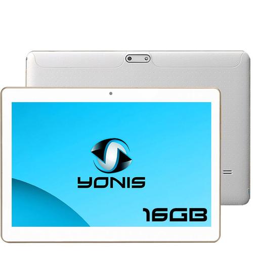 Tablette Tactile Android Lollipop 4G Quad Core 16 Go Double Sim 9.6 Pouces Blanc + SD 8Go YONIS