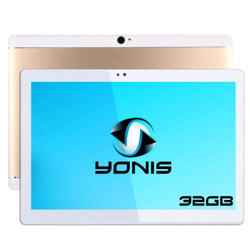 Tablette 4G Multimédia 10' Android 7.0 Octacore 32Go Stockage Double Sim Or + SD 8Go YONIS