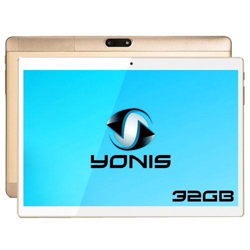 Tablette Android 10 Pouces 4G 7.0 Octa Core 2Go Ram Bluetooth GPS 32 Go Or + SD 8Go YONIS