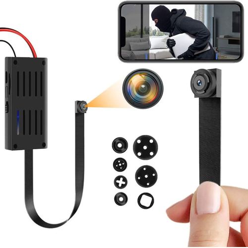 Mini Caméra Espion Wifi Bouton Vidéosurveillance Full HD 1080p Android iOs + SD 8Go YONIS