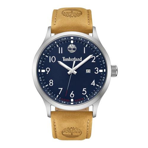 Montre Homme Timberland En Cuir Marron Etanche