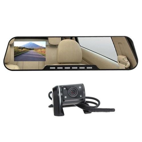 Dashcam Rétroviseur Caméra Vision Nocturne Aide au Stationnement Caméra de Recul + SD 8Go YONIS