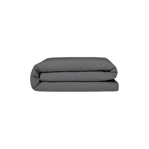 Le Roi Du Matelas - Housse De Couette Percale Gris Foncé - 220x240 Cm - 100% Coton