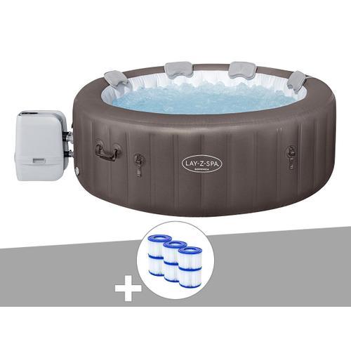 Kit spa gonflable Bestway Lay-Z-Spa Dominica rond Hydrojet 4/6 places + 6 filtres