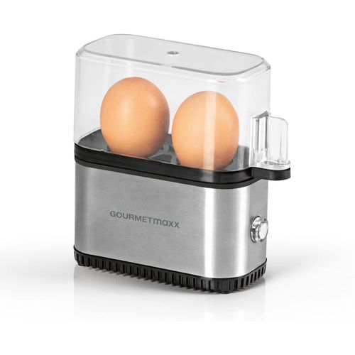 Cuit-?ufs Pour 2 ?ufs | Egg Cooker Électrique À Économie D'Énergie | Oeufs Parfaits Pour Le Petit Déjeuner | Avec Bol Doseur & Oeuf-Pick | Design Compact & Sans Bpa[Acier Inoxydab[GAU640089]