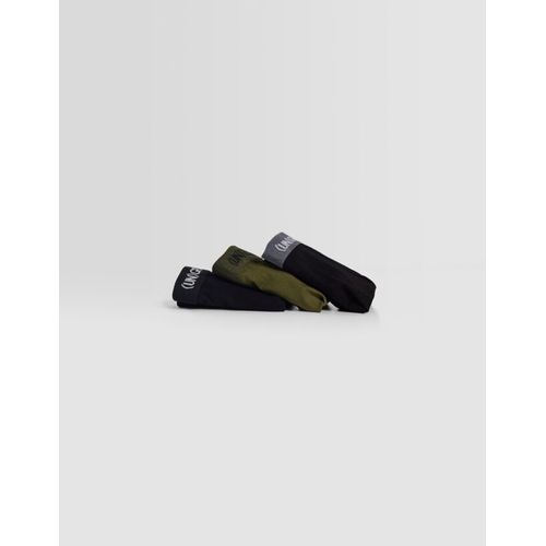  Pack 3 Boxers Inscription Homme M Noir