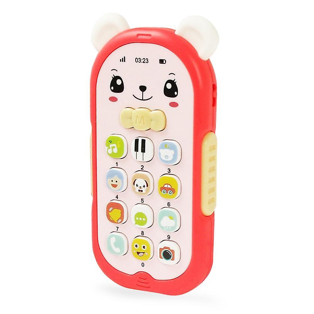 Jouet de téléphone portable pour bébé jouet de téléphone portable avec  lumière, musique réglable Volume Les enfants jouent et apprennent faux  téléphone