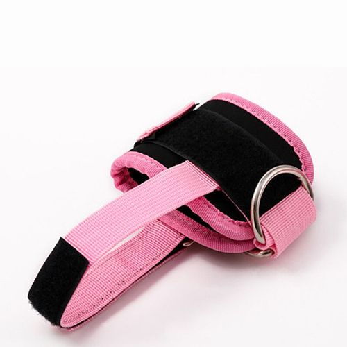 Sangles De Cheville De Fitness,Anneau En D Réglable,Manchettes De Soutien,Exercices De Gymnastique,Entraînements D'entraînement,Protection Sportive,Agents De Sécur - Type Pink With Stirrup-One Size