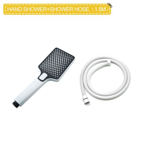 Barre de douche blanche de haute qualité,barre de douche murale,ensemble coulissant réglable,2 fonctions,Style minimaliste - Type Hand Shower and Hose