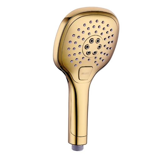 Douche à main plaquée or en plastique abs,barre coulissante en acier inoxydable,pomme de douche à main avec support doré et tuyau de douche BT77 - Type A
